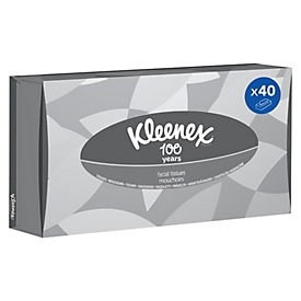 Kleenex® cosmetic tissues 8815, 2-ply, white, 40 boxes with 100 tissues each