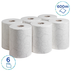 Kleenex® Essuie-tout en rouleau Ultra Slimroll 6781, 2 couches, 6 rouleaux de 100 m, blanc