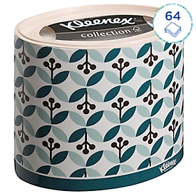 Kleenex® Kosmetiktücher 8826, 3-lagig, 1 Box = 64 Tücher, 10er Packung, weiß