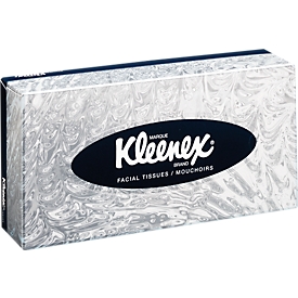 Kleenex® Kosmetiktücher 8835, 2-lagig, 100 Blatt, L 230 x B 115 x H 50 mm, weiß