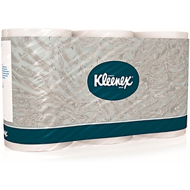Kleenex® Toilettenpapier 8440, 3-lagig, kompatibel mit Aquarius™ Twin Roll Toilettenpapierspendern, 36 Rollen a 350 Blatt, weiß