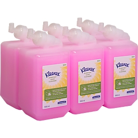 Kleenex® waslotion 6331, geparfumeerd, dagelijks gebruik, 6 flessen, roze