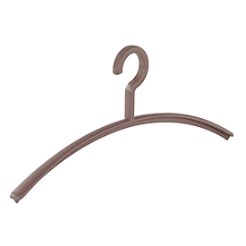 Kleerhanger - Kunststof - L 450 mm - vuilafstotend oppervlak – beige - 10 stuks