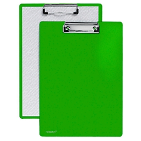 Klemmbrett A4,  Klemme mit schützenden Kunststoffecken, PP, grün