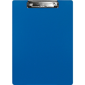 Klemmbrett Biella Scripla, für DIN A4, mit Klemm-Mechanik, L 365 x B 275 x H 16 mm, Karton, blau
