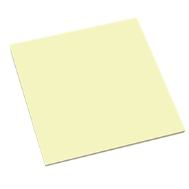 Klevende notities, extra groot, L 300 x B 300 mm, geel, 50 vellen, verwijderbaar zonder restjes, verwijderbaar.
