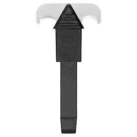 KLEVER Klingenkopf, mit Hakenklinge, mit Klebebandanritzer, doppelt verwendbar, 5 Stück