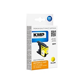 KMP B59Y - 6 ml - Gelb - kompatibel - wiederaufbereitet - Tintenpatrone (Alternative zu: Brother LC1240Y)