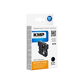 KMP B77B - Schwarz - Tintenpatrone (Alternative zu: Brother LC980BK)