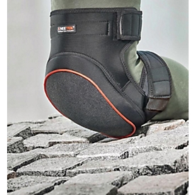 KNEETEK genouillère Le Robuste, DIN EN 14404, pour surfaces dures, résistant à la chaleur jusqu'à 1300°C, universel, noir