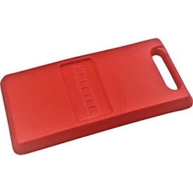 KNEETEK kniekussen RedPAD, L 460 x B 230 x S 30 mm, polyethyleenschuim, rood, 150 g