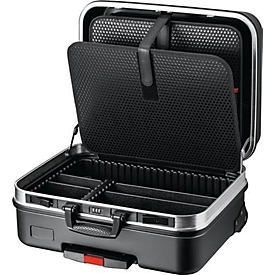 KNIPEX gereedschapskoffer Big Basic Move, lege koffer zonder gereedschap, oprolbaar, tot 20 kg, B 515 x D 430 x H 280 mm, ABS kunststof, zwart