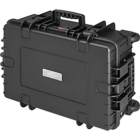 KNIPEX tool case Robust 45, empty case without tools, dust- and waterproof, rollable, up to 35 kg, W 609 x D 428 x H 263 mm, polypropylene, black