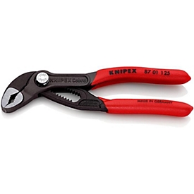KNIPEX Wasserpumpenzange Cobra, L 125 mm, Spannweite 27 mm, poliert, Kunststoffgriff, selbstklemmend