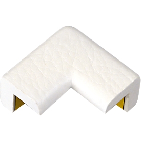 Knuffi® beschermhoek type E2D, zelfklevend, schokabsorberend, voor 90°-overgangen, PU-schuim, -40 °C tot +100 °C, wit