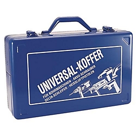 Koffer voor gereedschapswerktuig, schuimrubber inleg, B 390 x D 240 x H 112 mm, plaatstaal