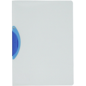 Kolma Easy Plus clip file, A4, for up to 30 sheets, transparent KolmaFlex plastic, with blue clip