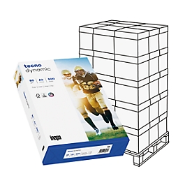 Kopieerpapier tecno dynamic, DIN A4, 80 g/m², staand wit, 1 pallet = 1000 vellen