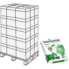 Kopieerpapier Universal, A4, 80 g/m², helderwit, 1 pallet = 200 x 500 vellen