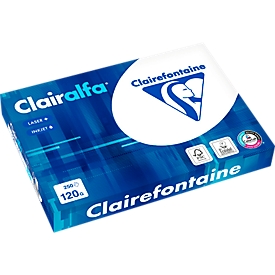Kopierpapier Clairefontaine Clairalfa, DIN A4, 120 g/m², hochweiß, 250 Blatt