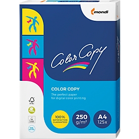 Kopierpapier Mondi Color Copy, DIN A4, 250 g/m², reinweiß, 1 Paket = 125 Blatt