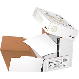Kopierpapier Mondi IQ Premium Cleverbox, DIN A4, 80 g/m², hochweiß, 1 Karton = 5 x 500 Blatt