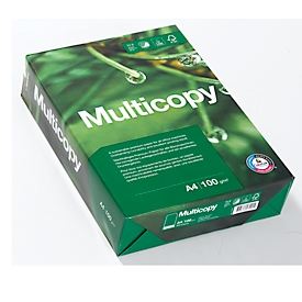 Kopierpapier Multicopy, DIN A4, 100 g/m², hochweiß, 500 Blatt