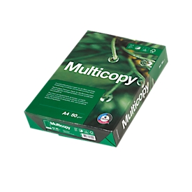 Kopierpapier Multicopy, DIN A4, 80 g/m², hochweiß, 1 Paket = 500 Blatt