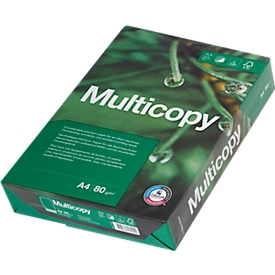 Kopierpapier Multicopy, DIN A4, 80 g/m², hochweiß, 5000 Blatt
