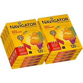 Kopierpapier Navigator Colour Documents, DIN A4, 120 g/m², hochweiß, 2000 Blatt