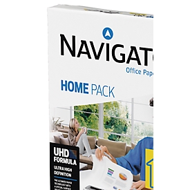 Kopierpapier Navigator Home Pack, DIN A4, 80 g/m², hochweiß, 1 Paket = 250 Blatt