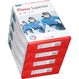 Kopierpapier Papyrus Plano® Superior, DIN A4, 100 g/m², hochweiss, 1 Karton = 4 x 500 Blatt