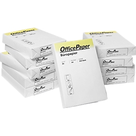 Kopierpapier Standard, DIN A4, 80 g/m², weiß, 1 Karton = 10 x 500 Blatt