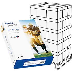 Kopierpapier tecno dynamic, DIN A4, 80 g/m², hochweiß, 100000 Blatt