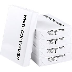Kopierpapier WhiteCopy, DIN A4, 75 g/m², reinweiß, 1 Karton = 10 x 500 Blatt