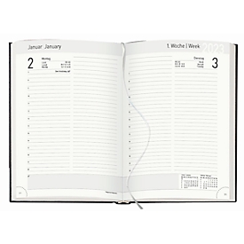Korsch Buchkalender Chef-Timer Edition Natur, 2023, A5, Karton schwarz