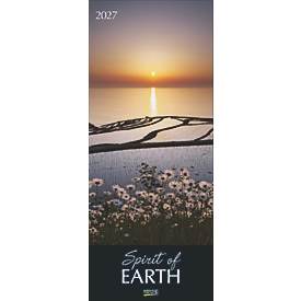 Korsch Calendrier illustré Spirit of Earth 2027, format vertical, photos avec des motifs naturels, L 285 x P 5 x H 690 mm, en couleur