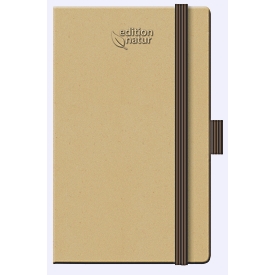 Korsch Calendrier-livre Times Big 12 Edition Nature 2027, calendrier 12 mois pour D/GB, carton et papier naturels, brun