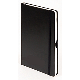 Korsch Calendrier-livre Times Big 18 Balaton 2027, 208 pages, calendrier 18 mois pour D/GB, porte-stylo, poche intérieure, L 210 x l 130 mm, noir