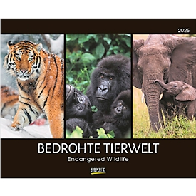 Korsch Calendrier photo "Le monde animal menacé 2025", L 440 x H 360 mm