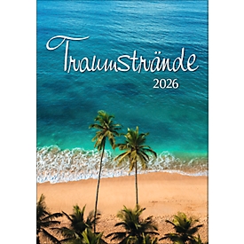 Korsch picture calendar Dream Beaches 2026, with photo motifs, W 235 x H 335 mm, paper