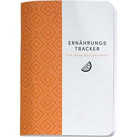 Korsch zakboekje "Voedingstracker", DIN A6, B 105 x H 148 mm, oranje/wit
