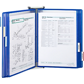 Kpl.-Angebot Wandhalter + 10 Tafeln, blau