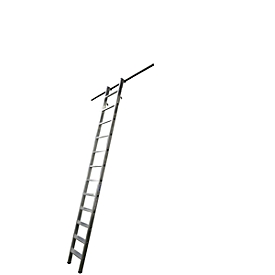 KRAUSE kastenladder, aluminium, met 2 paar inhanghaken/opberghaken, 12 treden