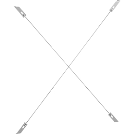 Kreuzverband für Regalsystem R 3000, für Feldbreite 994 mm, Höhe 901 mm
