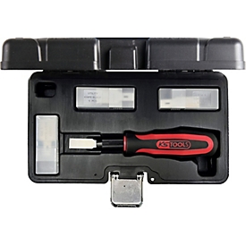 KS-Tools Schaber-Satz, 16-teilig, in schwarzem Kunststoffkoffer