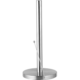 Küchenrollenhalter Caterado SAM, mit Abreißhilfe, Ø 150 x H 330 mm, Edelstahl, silber