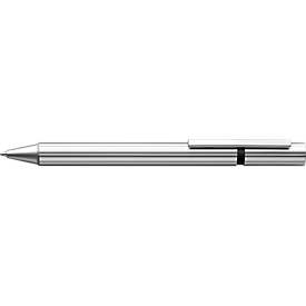Kugelschreiber LAMY Pur, blauschreibend, nachfüllbar, Aluminium & Edelstahl