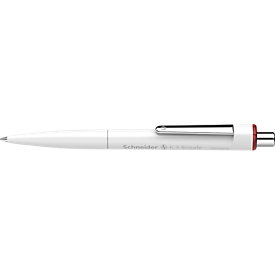 Kugelschreiber Schneider K3 Biosafe, Strichstärke M, dokumentenecht, Biokunststoff, Schaft weiss, Schriftfarbe rot, 10 Stück
