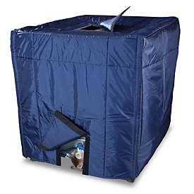 Kuhlmann Couvercle IBC, pour conteneur IBC 1000 l, L 1200 x l 1000 x H 1140 mm, nylon, bleu